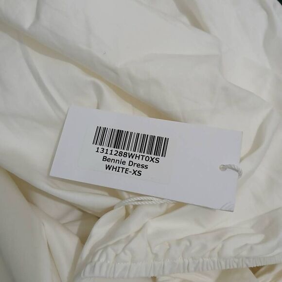 Reformation women small Bennie square neck long maxi ivory cream milk maid dress - Picture 8 of 11